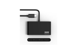Port USB-C Hub 4 Port PD 100W Verteiler Adapter