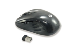 CONCEPTRONIC Reisemaus WLS USB-A/1600DPI/6Tasten R schwarz