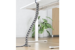 Equip Deluxe-Spiralkabelschlauch mit Untertischmontage grau lite Retail