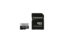 SD microSD Card 512GB Transcend SDXC USD340S w/Adapter