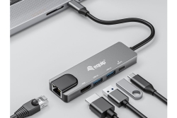 Equip Dock 5-1 USB-C->HDMI,2xUSB-A,GbE,100W USB-C 0.25m