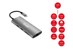 Equip Dock 9-1 USB-C->HDMI,GbE,2xUSB-A3.2,USB-C3.2,+...