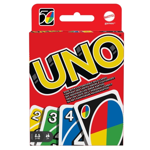 UNO Mattel Kartenspiel Klassik 2-10 Spieler 7+