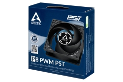 ARCTIC Lüfter 80*80*25 P8 PWM PST (Black)