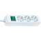 Steckdosenleise Eco-Line - 3-fach, 5m, weiß, Schalter