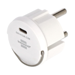 Steckdosen-Adapter USB-C, weiß
