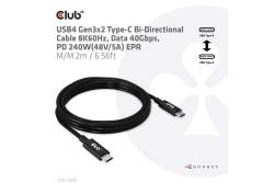 Club3D Kabel USB 4 Typ C PD 240W / 8K / 40Gbps 2m St/St...