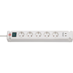 Steckdosenleiste Bremounta+Schalter, 5-fach + USB-C,...