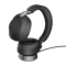 Jabra Headset Evolve2 85 UC Duo, inkl. Link 380a & Ladestat.