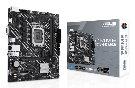 ASUS PRIME H610M-K ARGB (INTEL,1700,DDR5,mATX)