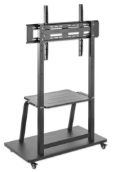 MANHATTAN TV-Ständer rollbar 37-100 150kg Fachboden...