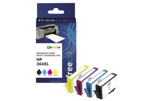 Freecolor Patrone HP 364XL Multipack BK/C/M/Y remanufactured