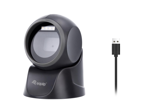 Equip 2D-Omni-Direkt. Desktop Barcodescanner USB schwarz