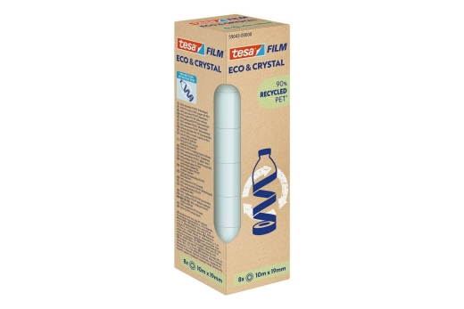 tesa Crystal Recycled Rollen 10mX19mm Turm 8St.