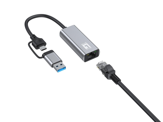 LevelOne Adapter GigaBit USB-C/-A3.0->RJ45 2.5Gbps