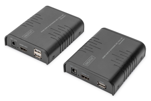DIGITUS HDMI KVM IP Extender Set Cat5e bis 120m 1080p/60Hz