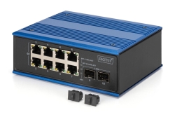 DIGITUS Switch 8 + 2 -Port Gigabit Ethernet PoE 20 km