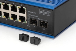DIGITUS Switch 8 + 2 -Port Gigabit Ethernet PoE 20 km