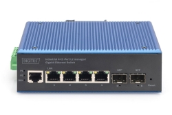 DIGITUS Switch 4+2 -Port L2 managed Gigabit Ethernet