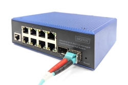 DIGITUS Switch 8+2-Port L2 managed Gigabit Ethernet PoE