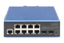 DIGITUS Switch 8+2 -Port L2 managed Gigabit Ethernet FPC