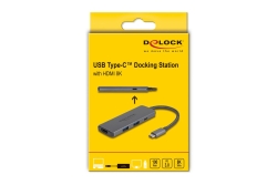DELOCK USB Type-C Dockingstation 8K-HDMI / USB / PD 3.0 100W