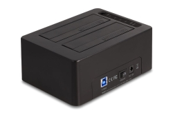 DELOCK USB Dual Dockingstation für 2 x SATA HDD / SSD