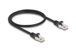 DELOCK Kabel RJ50 Stecker zu RJ50 Stecker S/FTP 0,5m SW