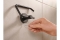 tesa MOON BLACK Toilettenpapierhalter matt inkl. Klebelösung