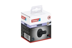 tesa MOON BLACK Handtuchhaken matt inkl. Klebelösung