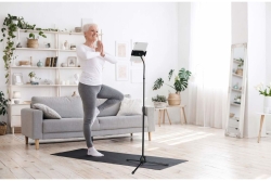 DURABLE Tablethalterung TWIST COMBI schwarz Bodenständer