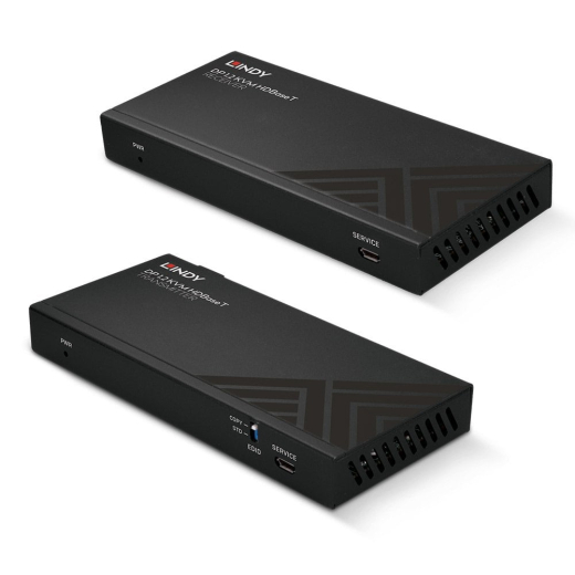 LINDY 150m Cat.6 Displayport &USB KVM HDBaseT Ext IR/RS232