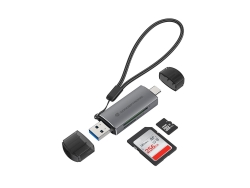 CONCEPTRONIC Kartenleser USB-A/-C3.2->TF/Micro-SD3.0...