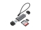 CONCEPTRONIC Kartenleser USB-A/-C3.2->TF/Micro-SD3.0 schwarz