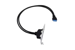CONCEPTRONIC Slotblech 19/20-Pin->2xUSB-A3.0 Bu/Bu...