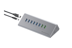 CONCEPTRONIC10-Port Hub USB-A3.0/-C Adap.->6xA3.0+m.Netz. gr