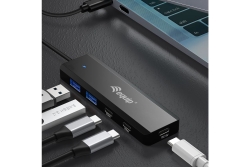 Equip 4-Port USB-C3.2-Hub->2xUSB-A 3.0/2xUSB-C/USB-C 5Gbps