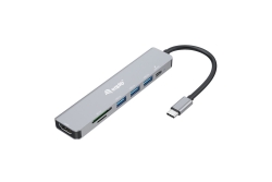 Equip Dock 7-1 USB-C->HDMI,3xUSB-A,SD/TF,100W USB-C 0.25m