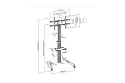 Equip Bodenstandhalter 37-86/1TFT 50kg Rotate LFD si lite Retail