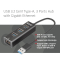 Club3D Adapter USB 3.2 Typ A > 3x USB 3.2 Typ A/LAN retail