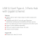 Club3D Adapter USB 3.2 Typ A > 3x USB 3.2 Typ A/LAN retail