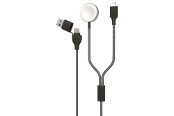 2GO USB/USB-C 2in1 Ladekabel Lightn. & Wireless Pad...
