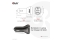 Club3D USB KFZ-Ladegerät 1xUSB C, 2xUSB A, 36W, 12/24V retail