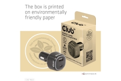 Club3D USB KFZ-Ladegerät 1xUSB C, 1xUSB A, 63W, 12/24V retail