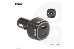 Club3D USB KFZ-Ladegerät 1xUSB C, 1xUSB A, 63W, 12/24V retail