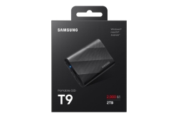 SSD 2TB Samsung Portable SSD T9 USB3.2 Gen.2x2 black retail