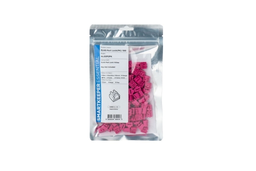 SmartKeeper Basic RJ45 Port Blocker pink 100 Stk.