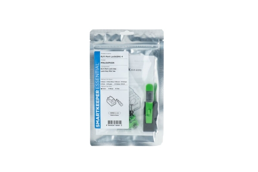 SmartKeeper Mini RJ11 Port Blocker grün 4 Stk.+Key