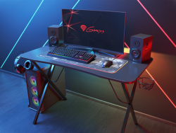 Genesis Gaming Tisch HOLM 200 RGB schwarz (113cm x 75cm)