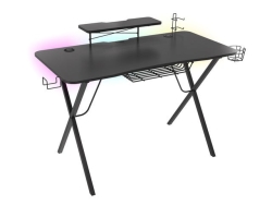Genesis Gaming Tisch HOLM 300 RGB schwarz (120cm x 75cm)